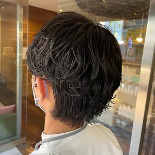 パーマ メンズ おくだ　りお /ハイトーンカラーのヘアスタイル