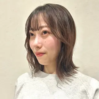 ミディアム 🍒中川葵久美🍒 レイヤー/メンズのヘアスタイル