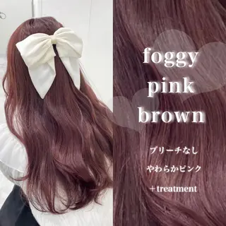ロング カラー 韓国風艶髪🎀 暖色カラー🤍のヘアスタイル