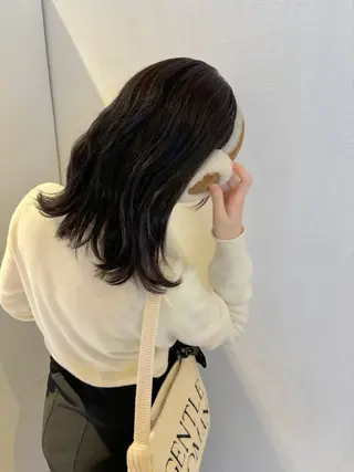 ミディアム Kaho🌼/メンズ ニュアンスパーマのヘアスタイル