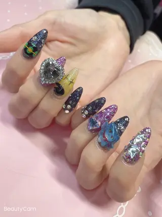 セミロング ネイル 《LB》ラブリエ Nail&eyeのマツエク・マツパデザイン
