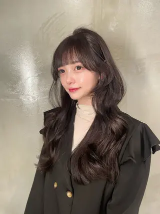ロング 韓国✖️網紅🖤 パーマYURIYAのヘアスタイル