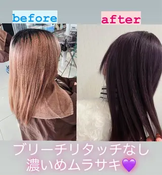 カラー メッセのみ受付 うえはらのヘアスタイル