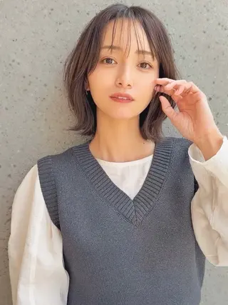 ミディアム カラー ショート/レイヤー /札幌/小山内のヘアスタイル