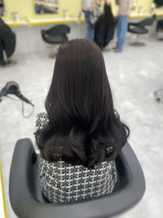 ロング カラー パーマ ヘアアレンジ メンズ 💖横浜ブリーチなし 💖MIHOのヘアスタイル