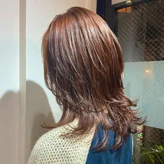 ミディアム カラー 透明感カラー/ 加瀬たまものヘアスタイル