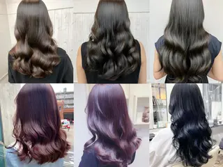 ミディアム カラー パーマ ヘアケア特化型サロン newi 梅田のヘアスタイル