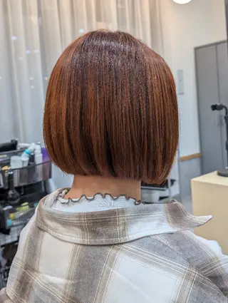 ミディアム カラー 髪質改善/ 上村旺武のヘアスタイル