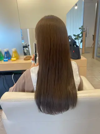 ロング カラー 武富 果音のヘアスタイル