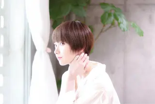 ショート カラー シアカラー×髪質改善 技術保証/浦前翼のヘアスタイル