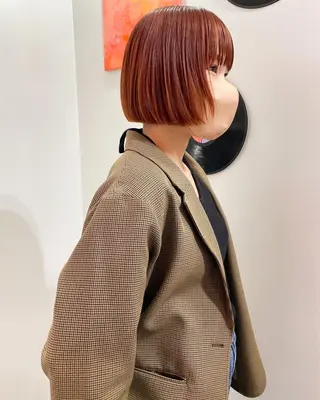 ミディアム カラー パーマ 💖美髪矯正💖 辻未侑のヘアスタイル