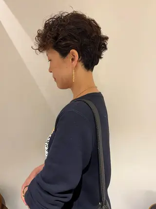ショート 透明感カラー/似合わ せカット/大島実加永のヘアスタイル