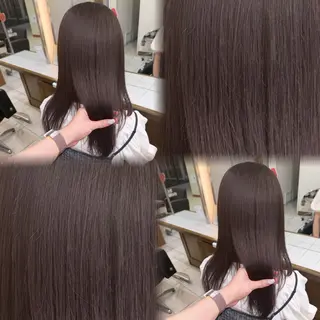 セミロング カラー 透明感カラー×レイヤ ー🧊横田 冴のヘアスタイル