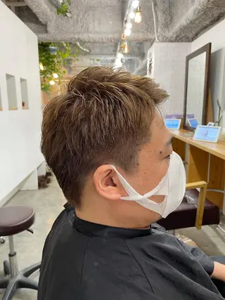 メンズ ✨透明感カラー🌱 上村　舜のヘアスタイル