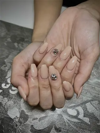 ネイル I-nailロング /ワンホン/キラキラのネイルデザイン