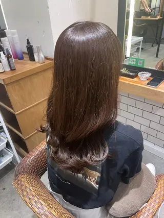 ロング カラー 暖色カラー🤎Red Neo meiのヘアスタイル