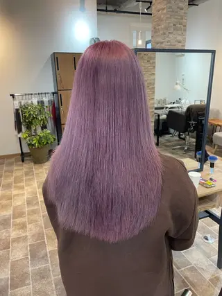 ロング カラー YUI/ ブリーチカラー🌷のヘアスタイル