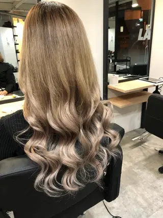ロング カラー ヘアアレンジ レイヤー/エクステ alpha下妻のヘアスタイル