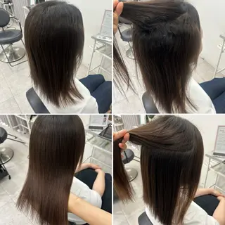 ミディアム パーマ 髪質改善/縮毛矯正 🫧RISA🎀のヘアスタイル