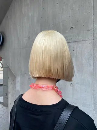 ショート カラー ヘアアレンジ Bob&ハイトーン 専門家CHIHIROのヘアスタイル