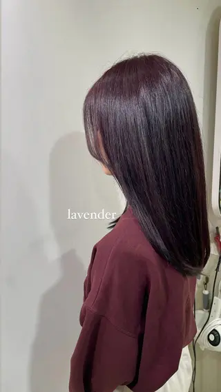 セミロング ハッシュカット 暖色カラー/伊藤菜月のヘアスタイル