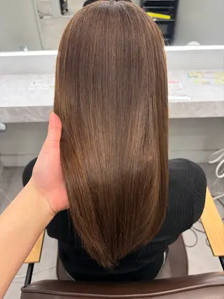 セミロング 🎀miyu🎀 カラー/縮毛矯正のヘアスタイル