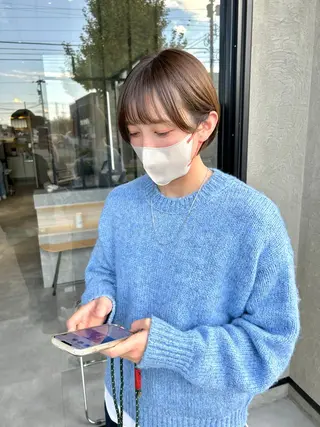 ショート カラー 一ノ瀬 暁のヘアスタイル