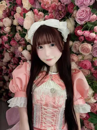 ロング カラー ヘアアレンジ 🤍YUKI 韓国 艶髪 🤍のヘアスタイル