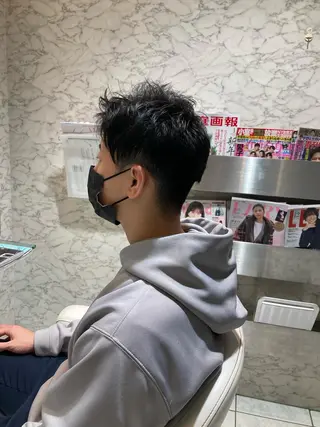 ショート メンズ 畔上 尚也のヘアスタイル