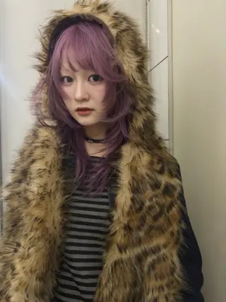 セミロング カラー ヘアアレンジ ニュアンスカラー🧶 nanacoのヘアスタイル