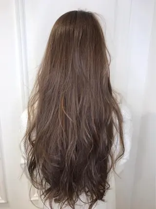 ロング カラー 乾かすだけで艶髪酸性 ストレート髙橋悠耶のヘアスタイル