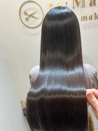 ロング カラー ヘアアレンジ キッズ 横浜関内髪質改善 re:Magoのヘアスタイル