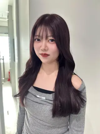 ロング カラー 愛結 暖色カラー🎀🩰のヘアスタイル