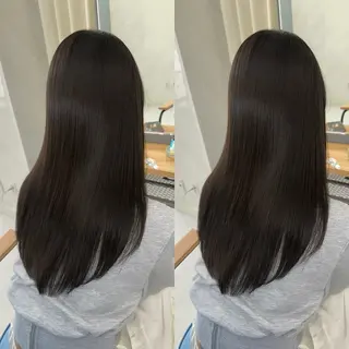 ロング カラー 髪質改善🩵縮毛矯正 代々木/木下のヘアスタイル
