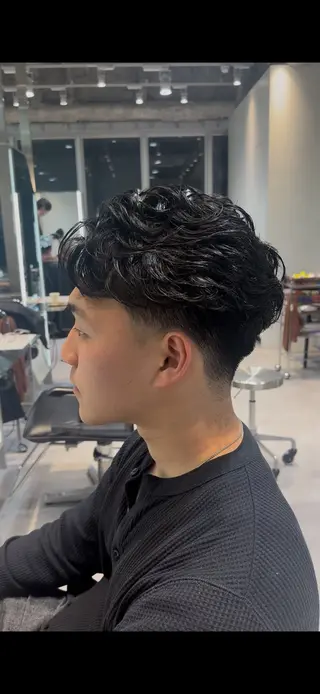 ショート パーマ 似合わせパーマ🔥 河浪  大智のヘアスタイル