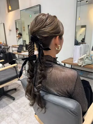 ヘアアレンジ Amy 🌼 桐山直緒のマツエク・マツパデザイン