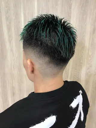 ショート カラー パーマ ヘアアレンジ メンズ 💎髪質改善特化💎 RUITOのヘアスタイル