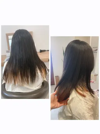 セミロング カラー やまこし 美裕樹のヘアスタイル