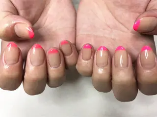 ロング ヘアアレンジ ネイル Sunny side nailのネイルデザイン