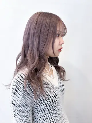 セミロング カラー 相羽 佑哉のヘアスタイル