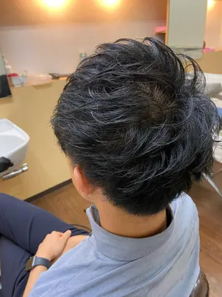 ミディアム dunhill 斉藤 大樹/メンズカットのヘアスタイル