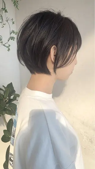 ショート カラー 京都大人女性ショート 徒歩1分/秋山のヘアスタイル