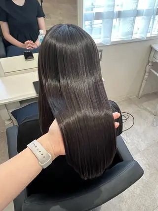 セミロング aoi/韓国ヘア/ 透明感カラーのヘアスタイル