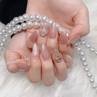 ネイル CC  NaNa ワンホンネイル🌙Nのネイルデザイン
