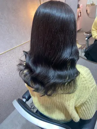 セミロング カラー 新宿/韓国ヘア 中明度カラー/かやのヘアスタイル