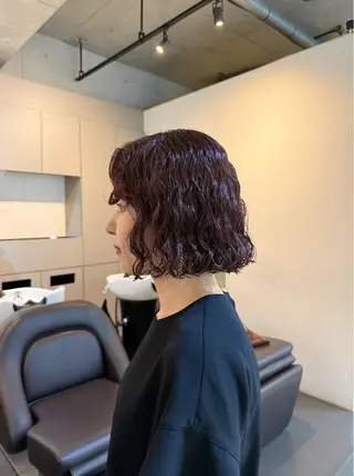 ショート 🌿朝5分でお洒落 パーマスタイル🌿のヘアスタイル