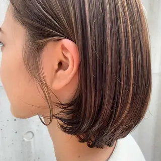 ミディアム カラー パーマ ☀️海外レイヤー 🇺🇸/ヒナコのヘアスタイル