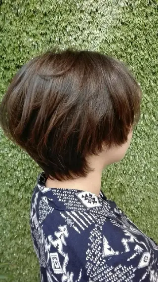 ショート カラー パーマ ヘアアレンジ メンズ キッズ ネイル マツエク・マツパ MEGUMI megumiのヘアスタイル