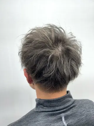 カラー メンズ ダブルスキルエクステ /羽エクステ白石宇由のヘアスタイル