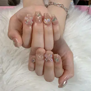 ネイル 🎀nana🫧 ワンホンネイル🎀のネイルデザイン